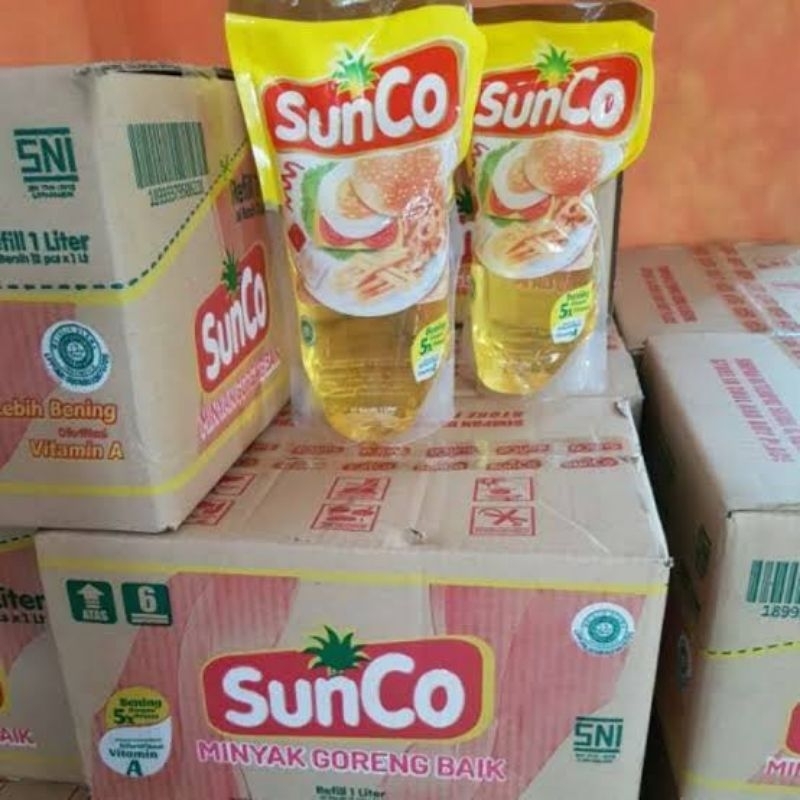 

Sunco Minyak Goreng 1 Liter 1 dus isi 12 Pouch