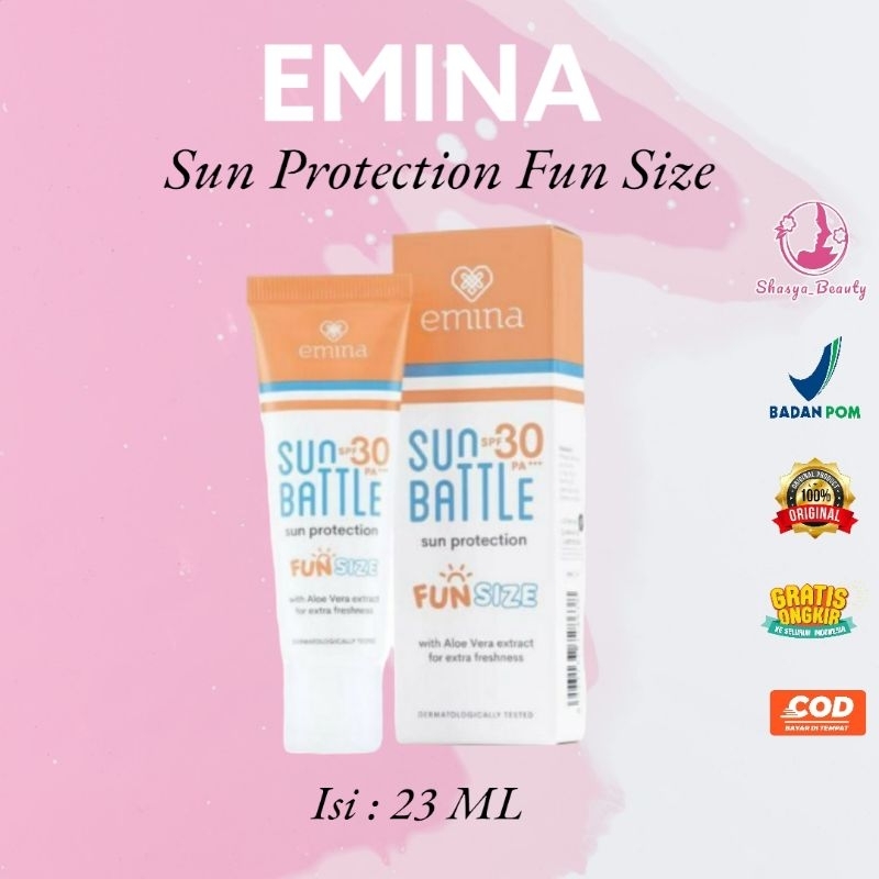 Jual Emina Sun Battle Sun Protection Fun Size Spf 30 PA+++ 23ml