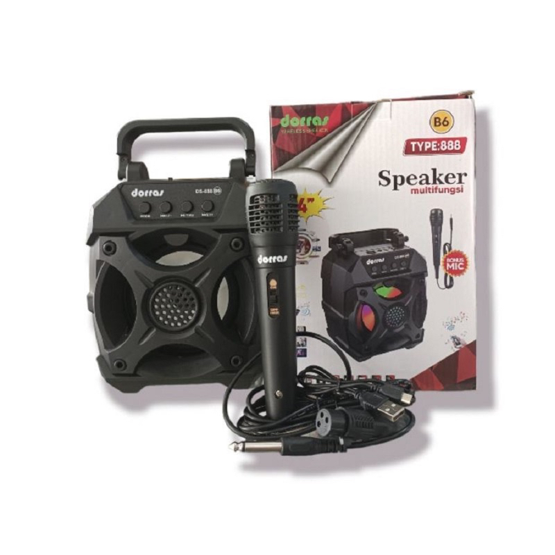 Dorras Speaker Bluetooth 4”+Mic B6