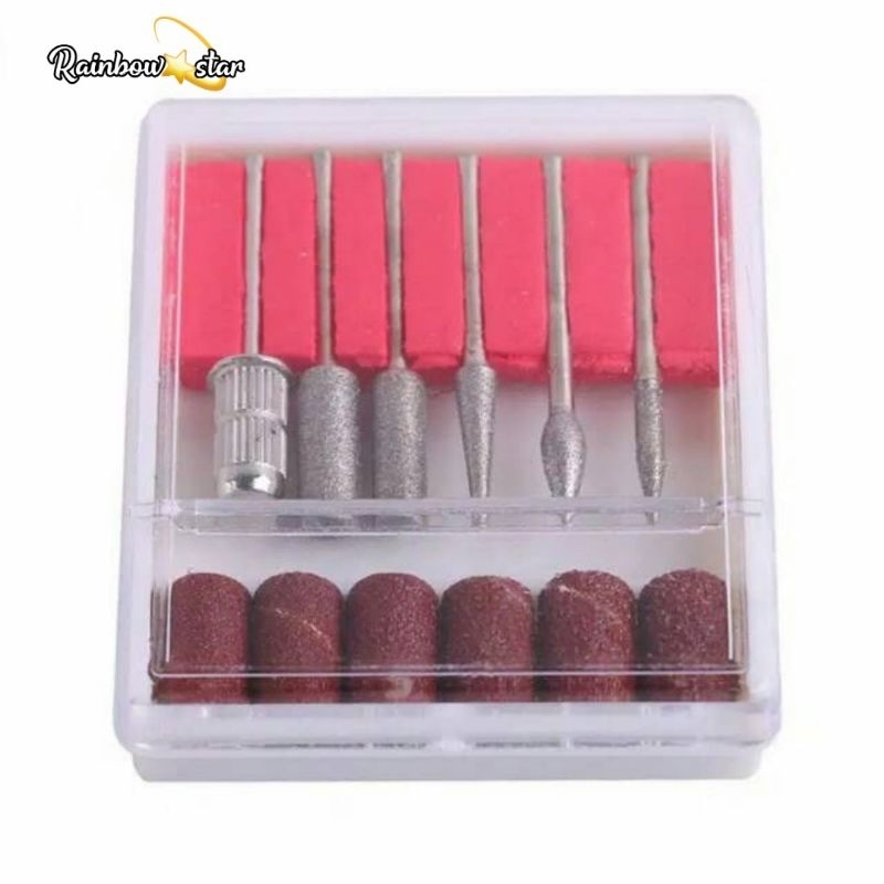 Set 12pcs Mata Poles Gerinda Ampelas Bor Mini Drill