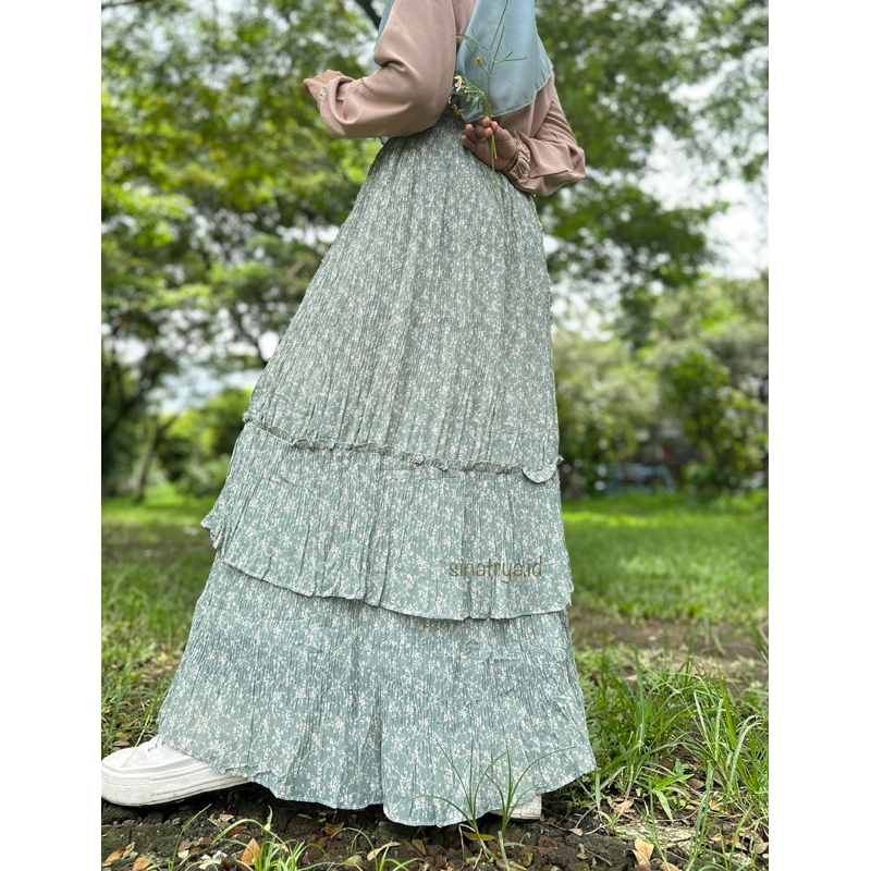 Rok Stella Ceruti Premium Bawahan Ceruty full furing