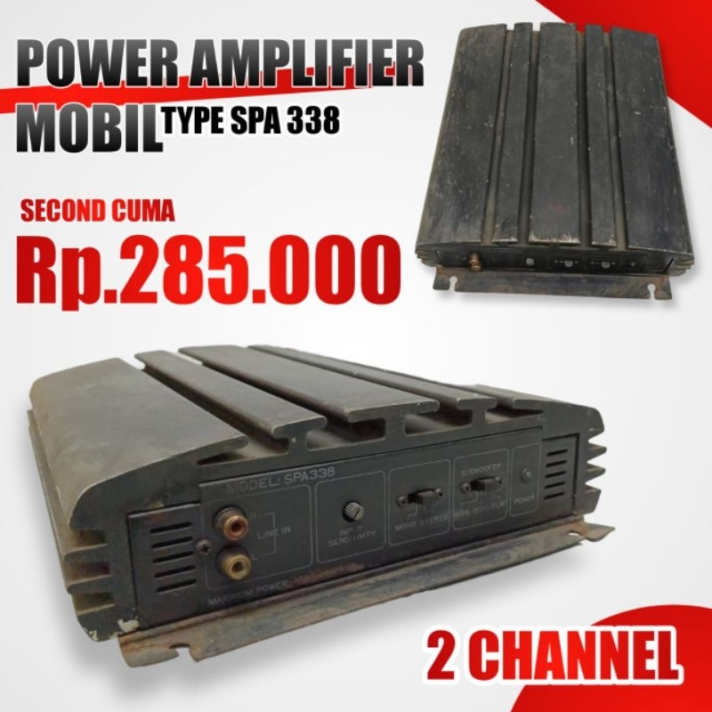 POWER AMPLIFIER MOBIL 2 CHANNEL SECOND