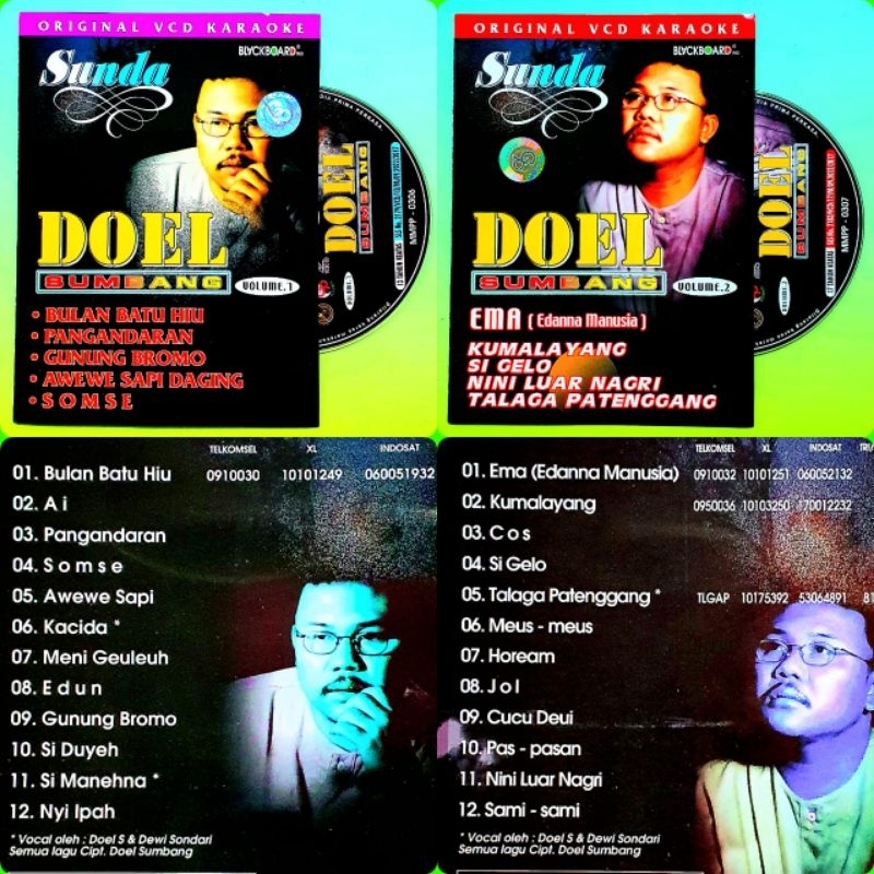 VCD ORIGINAL LAGU DOEL SUMBANG-BISA KARAOKE-VOCAL ON OF AKTIF-LAGU POP SUNDA KARAOKE