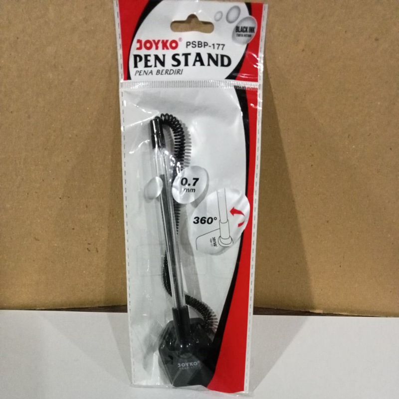 

BOLPEN SPIRAL /PEN STAND/BOLPEN MEJA HITAM MERK JOYKO
