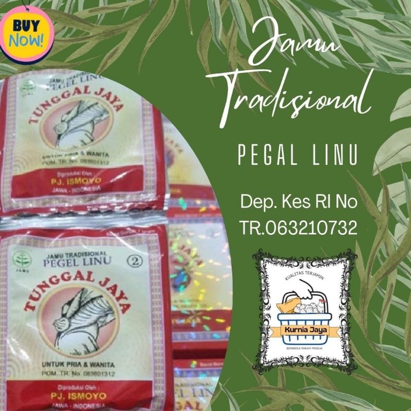 

JAMU PEGEL LINU, ISI 15 Sachet, JAMU TUNGGAL JAYA, PJ ISMOYO
