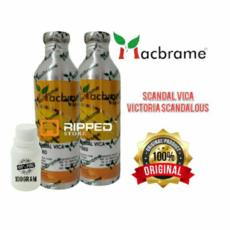 (100 ML) BIBIT PARFUM MURNI SCANDAL VICA VICTORIA SCRET SCANDALOUS BY MACBRAME ORIGINAL