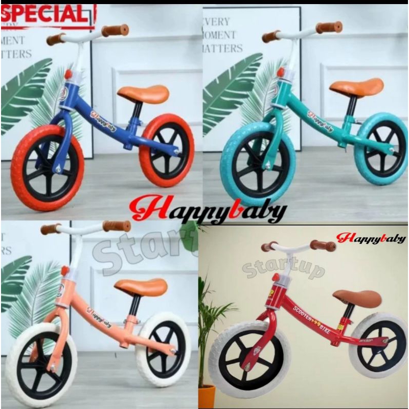 sepeda keseimbangan balance bike happy baby