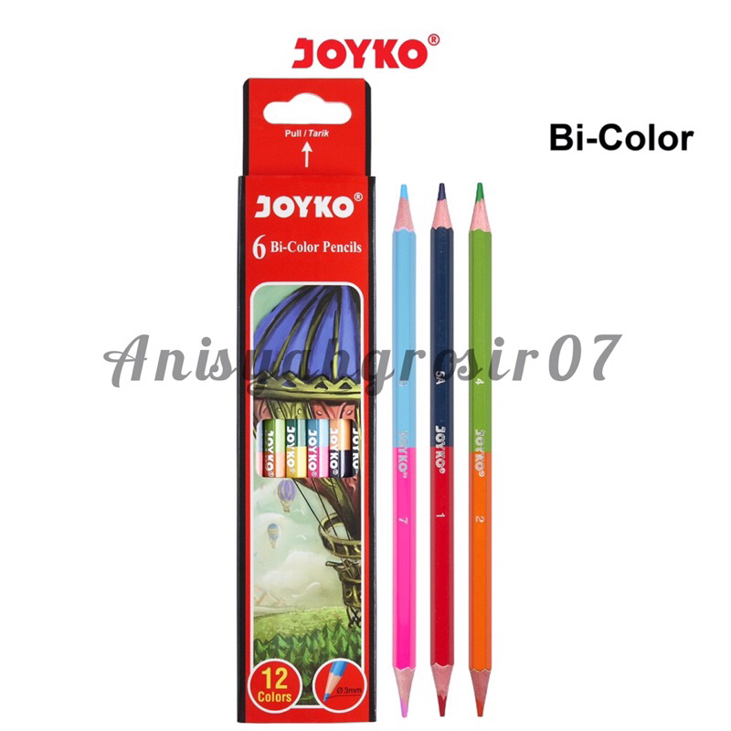 

Pensil warna Joyko Bi color CP-Bi100 Pensil warna 2 sisi