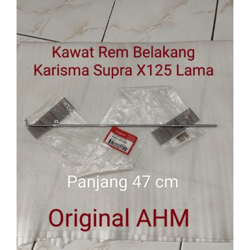 KAWAT REM BELAKANG KARISMA SUPRA X125 LAMA ORI AHM 43451 KPH 880