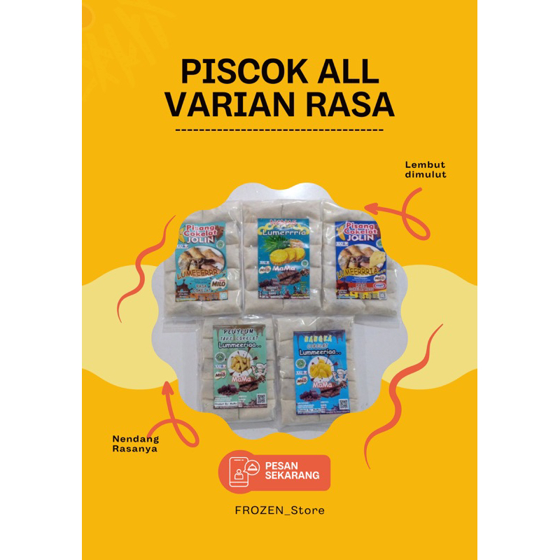 

Pisang Coklat Lumer All Varian Rasa