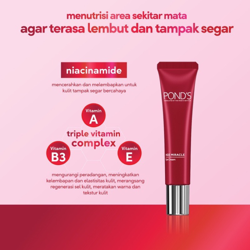 Ponds Age Miracle Eye Cream Krim Mata Anti Aging Mencerahkan Pond’s Original BPOM COD