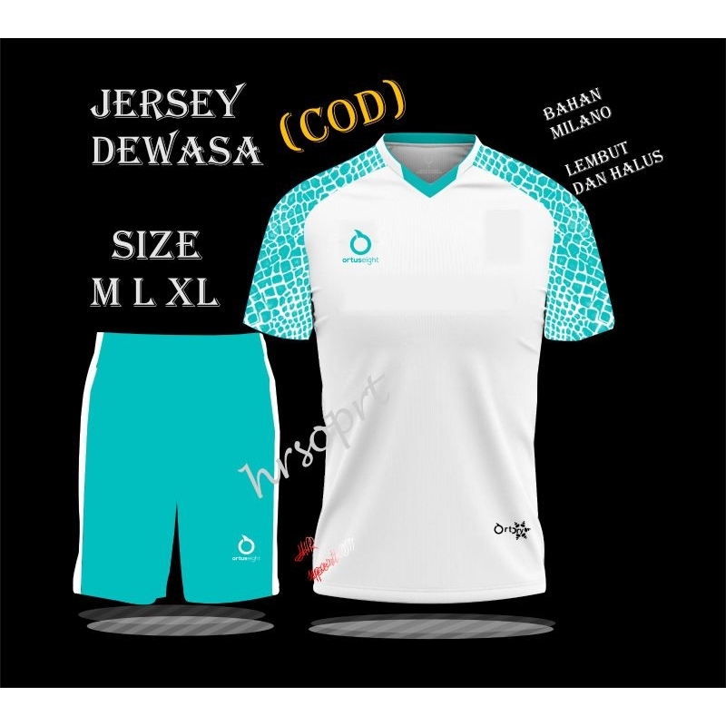 BAJU KAOS OLAHRAGA JERSEY BOLA SEPAK COD1 STELAN DEWASA FUTSAL-VOLLI BADMINTON PRODUK TERBARU WAYANG BATIK TERLARIS unsek