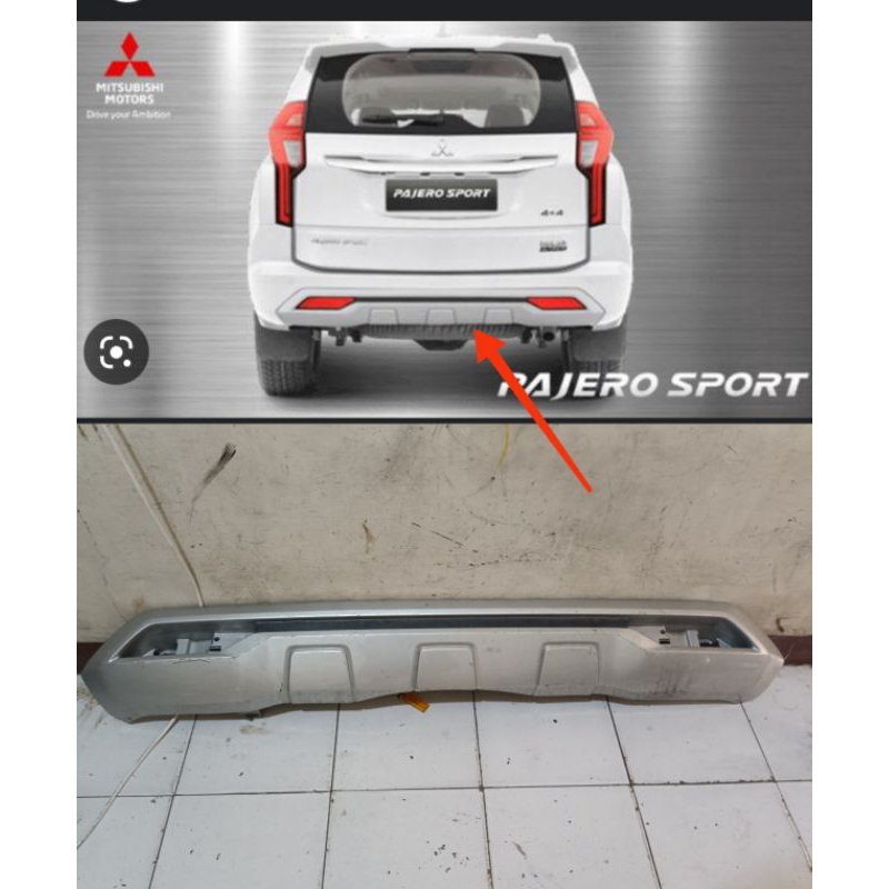 cover bemper belakang Pajero 2022 original copotan