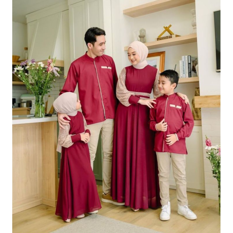Keyra Gamis | Gamis Couple Keluarga - Gamis Keluarga Murah | Busana Muslim Keluarga - Busana Muslim 