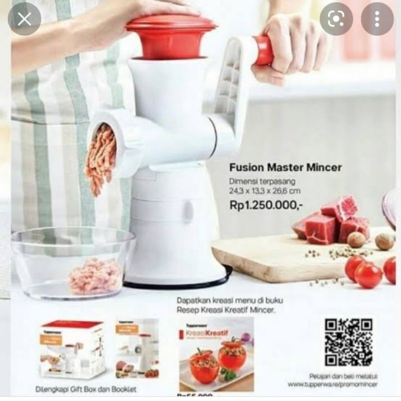 mincer/penggiling daging tupperware