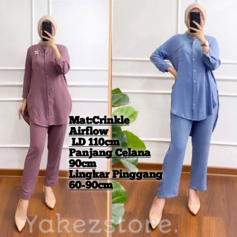 Hanna oneset crinkle airflow