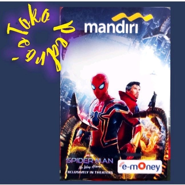 ///SATUAN ECERAN/// Mandiri eMoney Spiderman and Strange Doctor /Part of NO WAY HOME SPIDERMAN ORI /Like eTOLL Tapcash Flazz or Brizzi