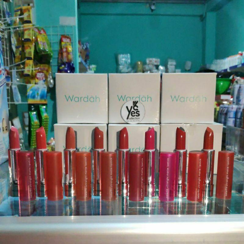 Wardah Colorfit Ultralight ORIGINAL Matte Lipstick 01 02 03 04 05 06 07 08 lipstik Makeup bibir