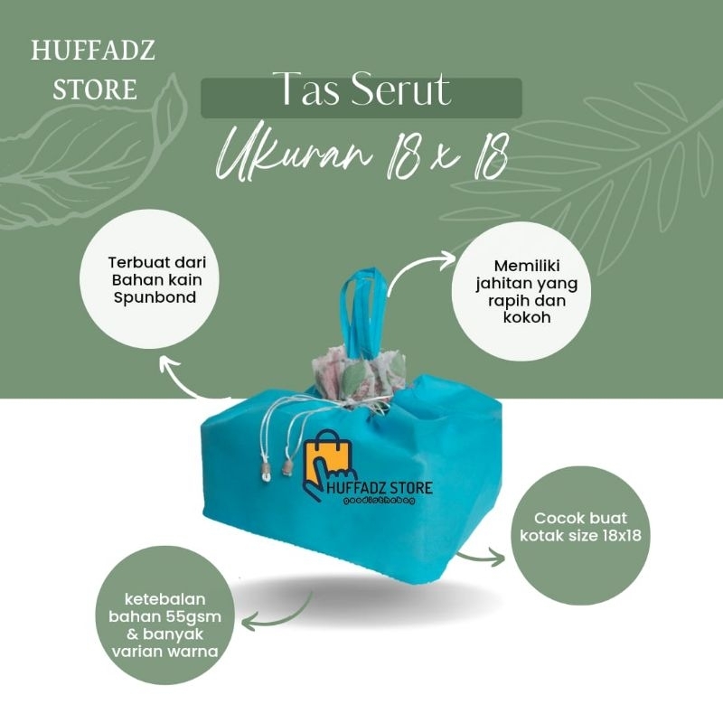 

(12 pcs) Goodiebag Serut Box 18 x 18 Tas Hajatan