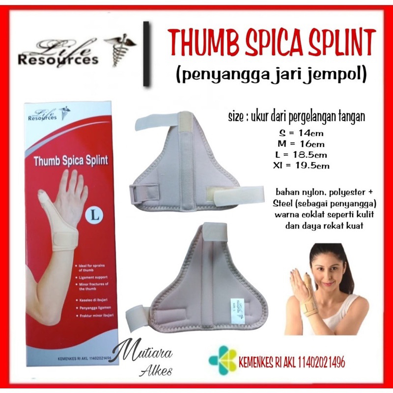 thumb spica splint Life resources