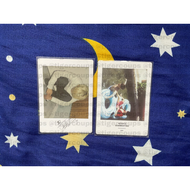[set] pc ikon summertime polaroid dk donghyuk hanbin jinhwan binhwan pola photocard murah