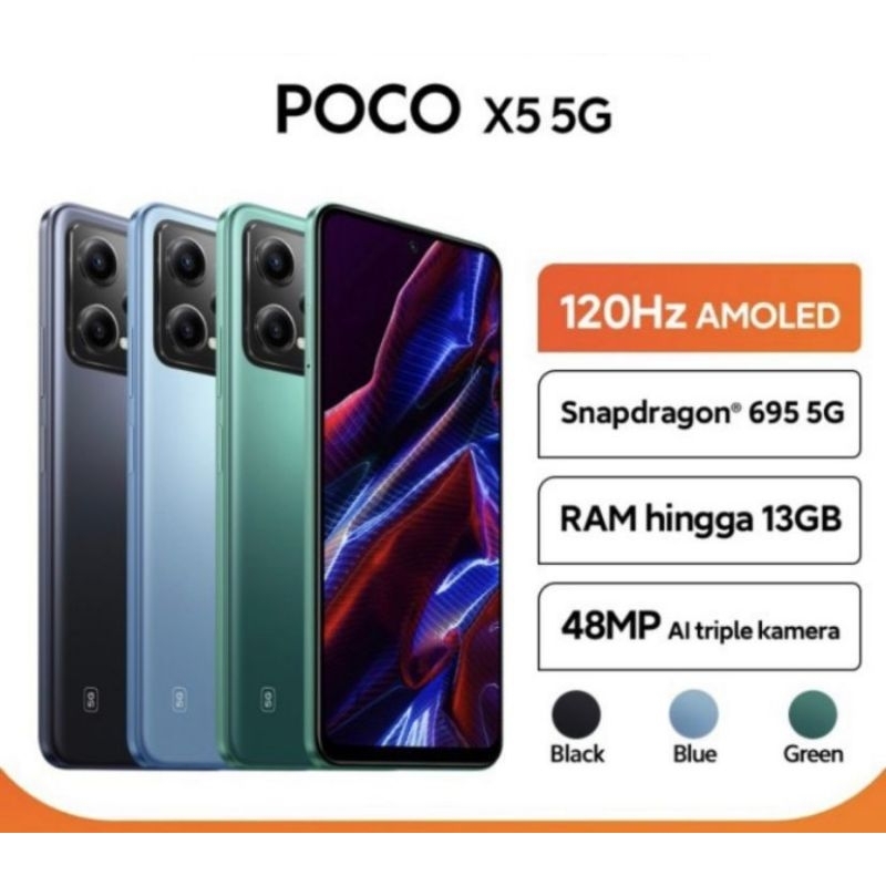 Xiaomi Poco X5 5G 8/256 GB RAM 8GB Internal 256GB Garansi Resmi