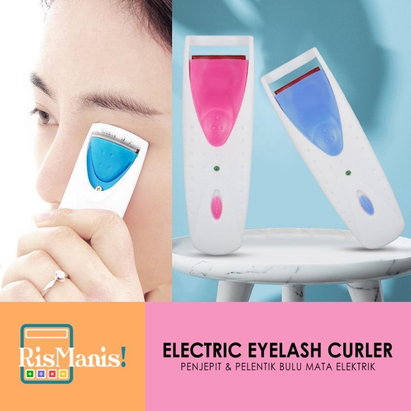 ELECTRIC EYELASH CURLER - Penjepit Bulu Mata Lentik Elektrik Jepitan Pelentik Pengeriting Bulma Portable Makeup Tools Make Up Beauty Kit Awet Praktis