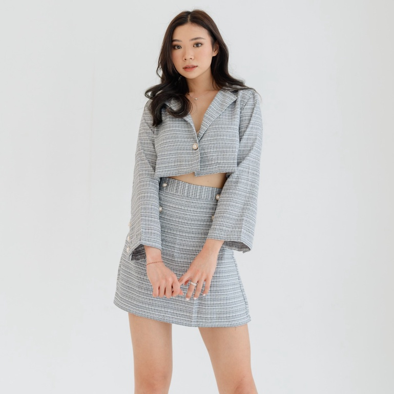 POTTIE - Milan Tweed Set- Set Wanita / Fashion Wanita