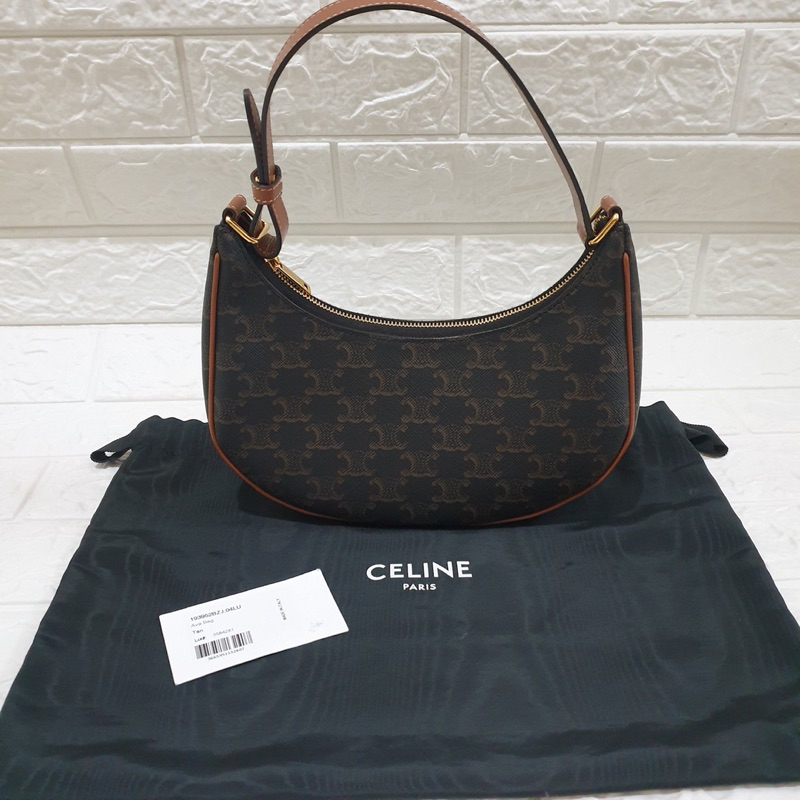 Preloved Celine Ava Small Bag in Triomphe Canvas