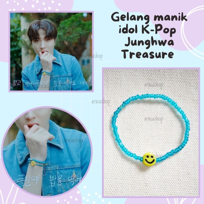 treasure beads bracelet | gelang idol Kpop | gelang manik beads bracelet Korean style | gelang treas
