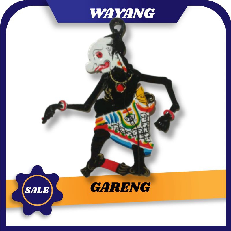 TOKOH WAYANG GARENG TOKOH WAYANG KULIT WAYANG PUNOKAWAN WAYANG BAHAN KERTAS KARTON DUPLEK