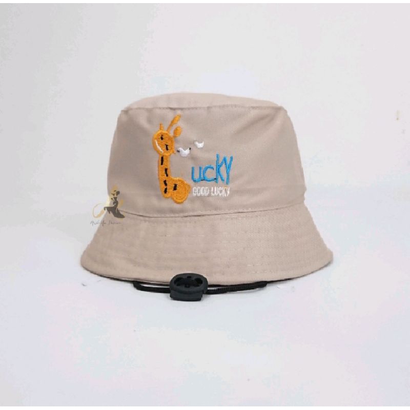 Topi Bucket hat anak good lucky premium quality (usia 2-8th)