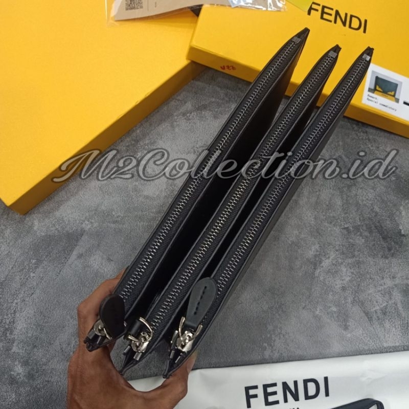 Clutch Fendi Tas Tangan Kulit Premium Import