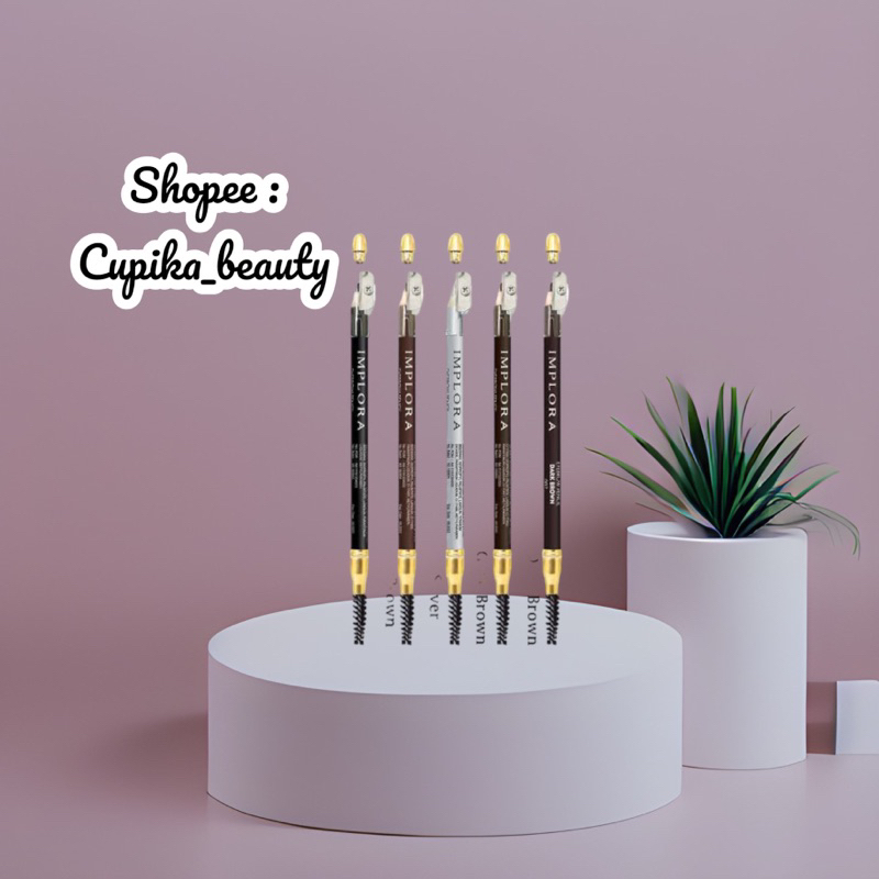 celak implora -- implora eyebrow pencil -- pensil alis implora free sikat + rautan