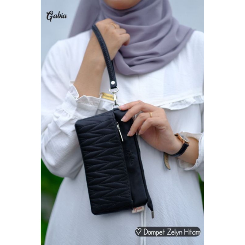 Dompet Zelyn By Gabia Dompet Wanita 2 Resleting Bordir Anti Air