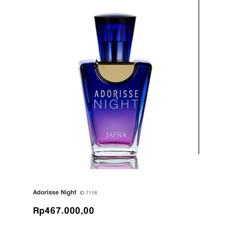 Jafra parfume adorisse night