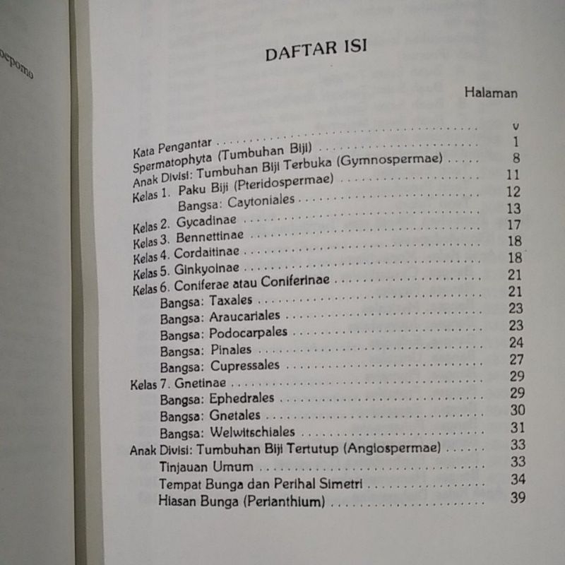 BUKU TAKSONOMI TUMBUHAN SPERMATHOPHYTA GEMBONG TERLARIS