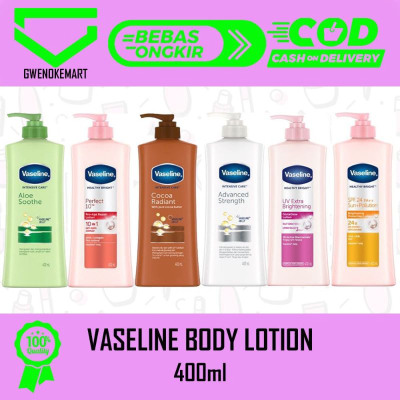 VASELINE HAND BODY LOTION [400ml] BODI LOTION MURAH