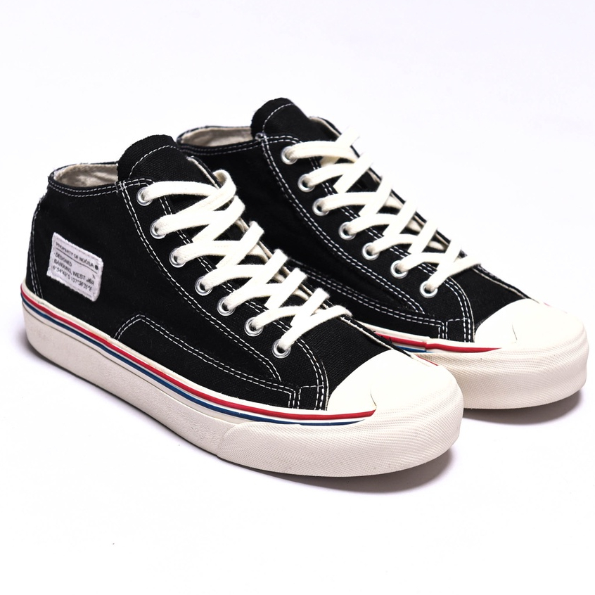 Sepatu Noosa Noah Mid Cut Black/White