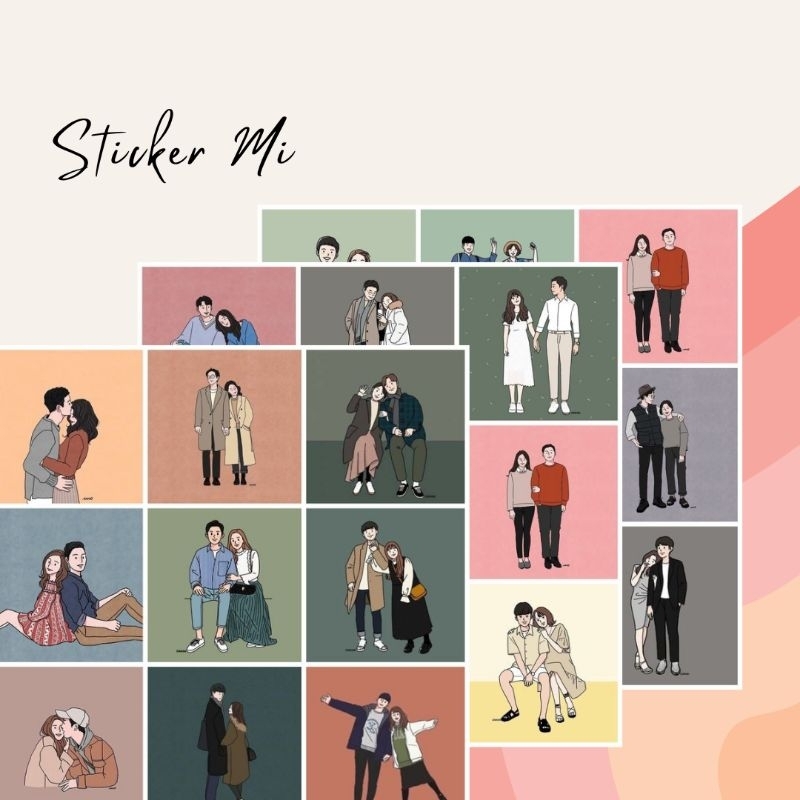 

[COUPLE] STICKER AESTHETIC ANTI AIR GLOSSY 135 GSM