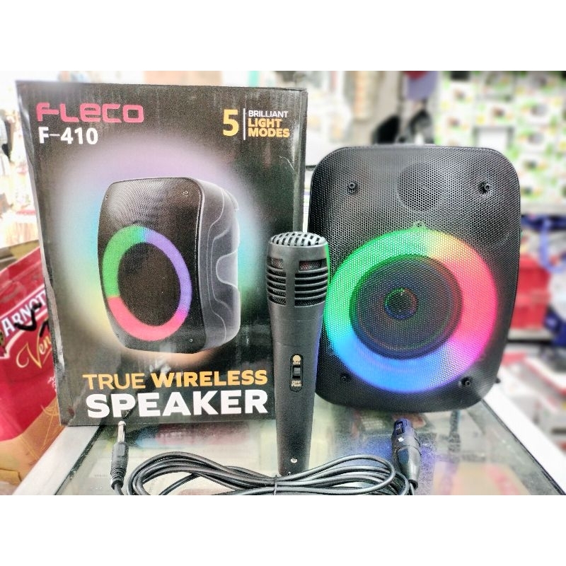 FLECO Speaker Wireless Bluetooth Karaoke F-410