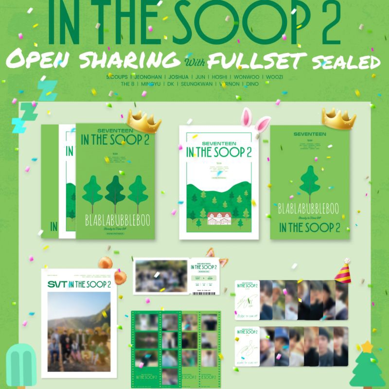 [ OPEN SHARING & D.P. PO FULLSET ] SEVENTEEN IN THE SOOP 2 MAKING PHOTOBOOK WEVERSE SEALED FOR CARAT