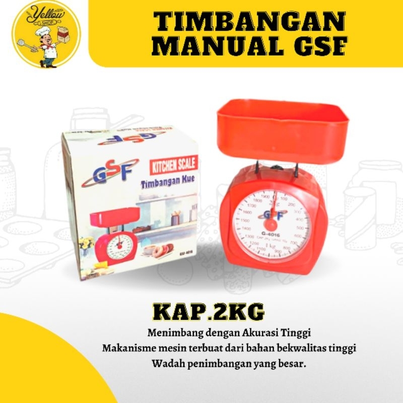 TIMBANGAN DAPUR MANUAL GSF