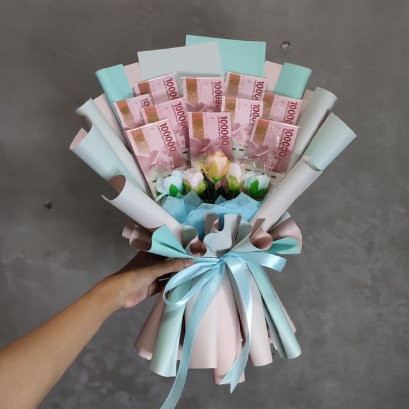 Buket Bouquet bunga wisuda pernikahan ulang tahun acara besar lainnya bisa request