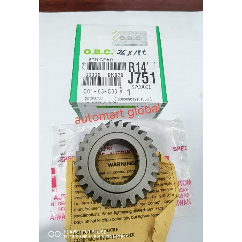 gigi 5 fortuner diesel Hilux Vigo 33336-OK020 (26×30(18T)