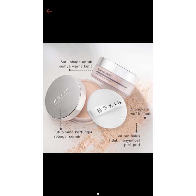 bskin flawless finish perfecting loose powder