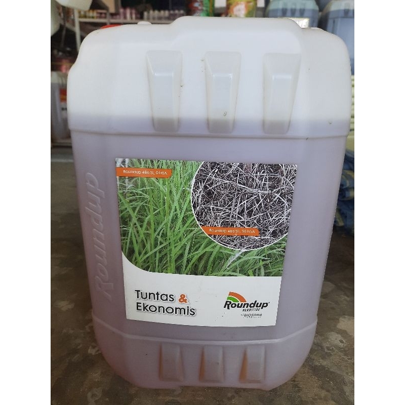 Herbisida sistemik Glifosat  20liter rondap pembasmi rumput