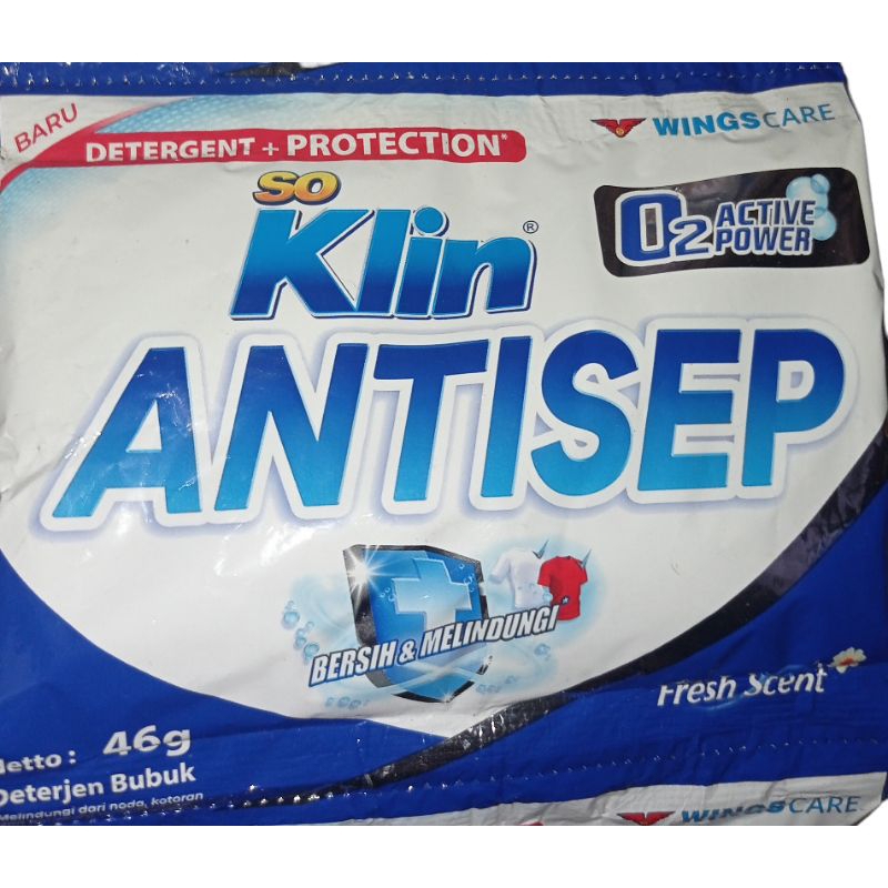 So Klin ANTISEP Detergen Bubuk 1 Renceng isi 6 sachet