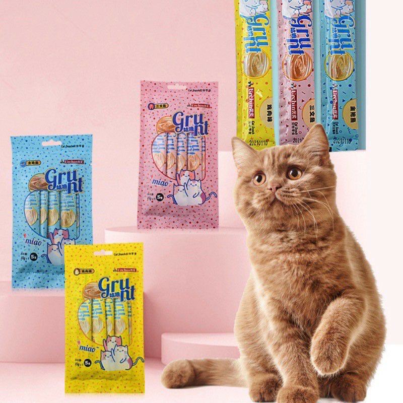 Urchin ECER creamy liquid snack kucing treats makanan kucing basah setara meo bio creamy