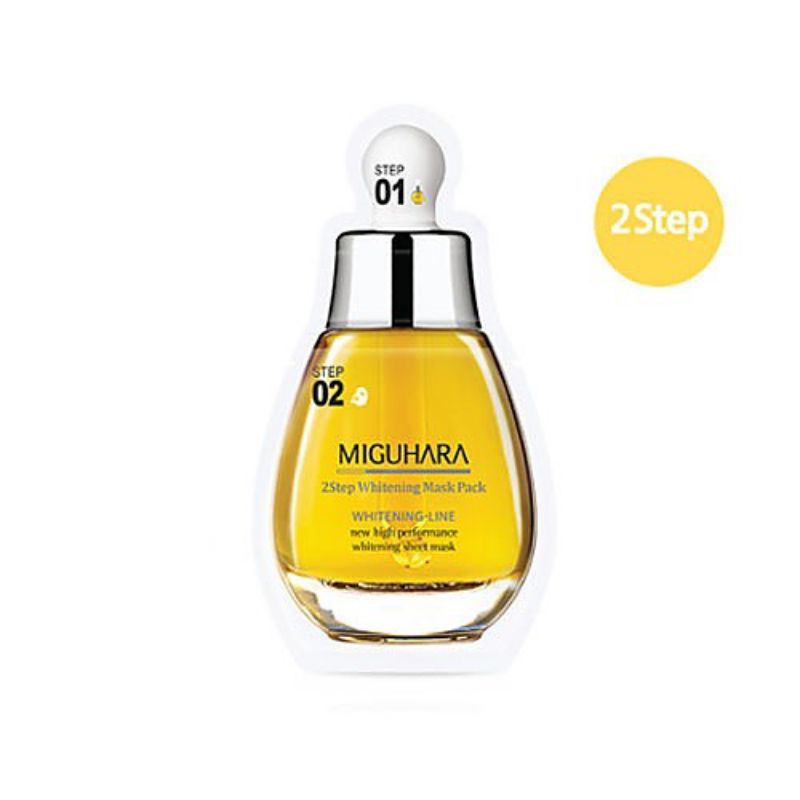 MIGUHARA 2 Step Whitening Mask Pack